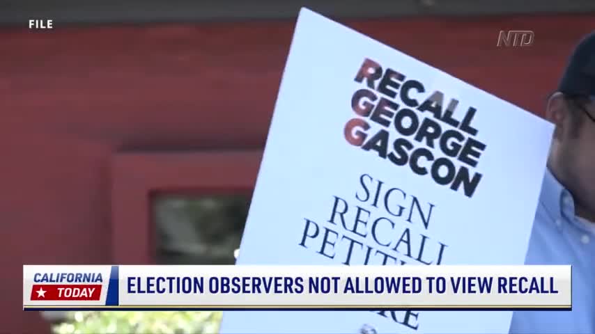 Election Observers Not Allowed to View Recall