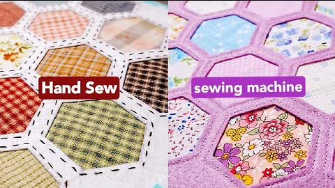 Faster Way To Create Hexagon Project /Scraps Fabric手缝车缝你喜欢哪个 #HandyMumLin