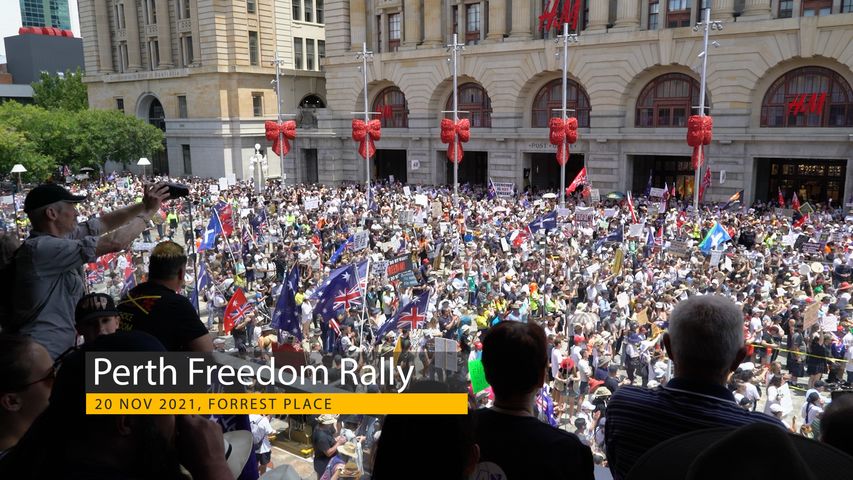 Perth Freedom Rally November 20th 2021