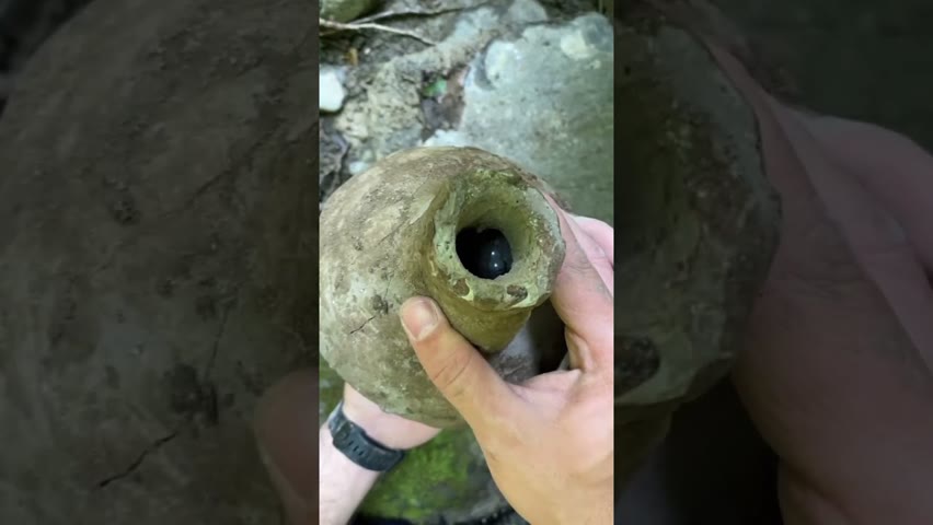 We found a great treasure by the river