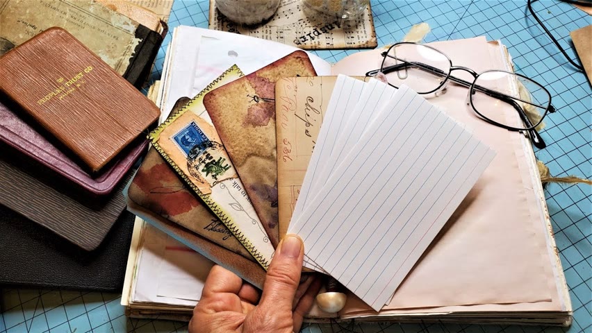 GOT INDEX CARDS? Create Easy Journal Cards for Your Junk Journal! The Paper Outpost:)
