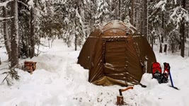 WINTER CAMPING 2020. 2 DAYS ONE IN THE FOREST.