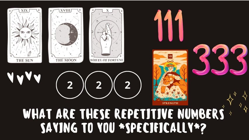 What are these repetitive numbers saying to YOU *SPECIFICALLY*? ✨ 😮 ✨ | Tarot Reading 🎴