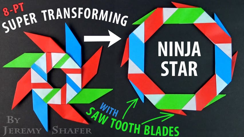 Super Transforming Ninja Star w/ Saw Tooth Blades!