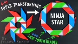 Super Transforming Ninja Star w/ Saw Tooth Blades!