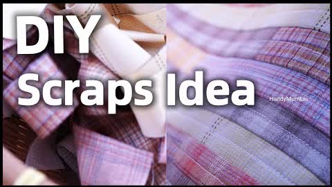 DIY Fabric Scraps Idea┃Easy Sewing Project