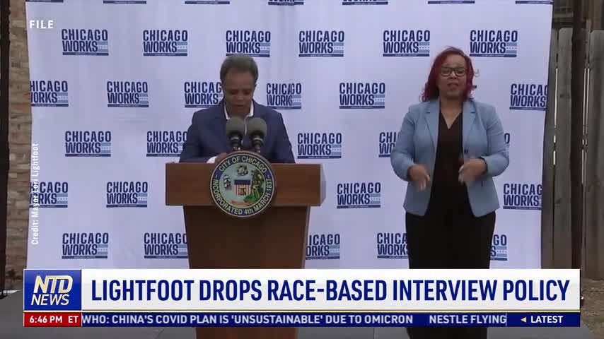 Lightfoot Drops Race-Based Interview Policy