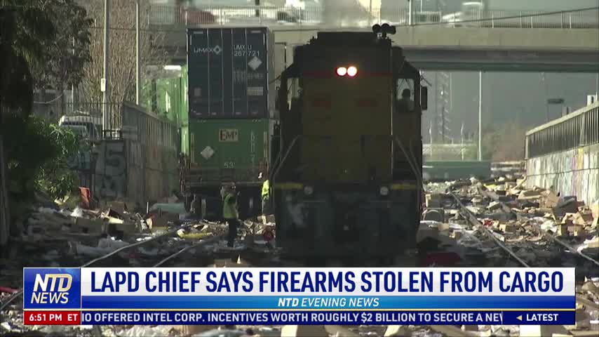LAPD Chief Says Firearms Stolen From Cargo