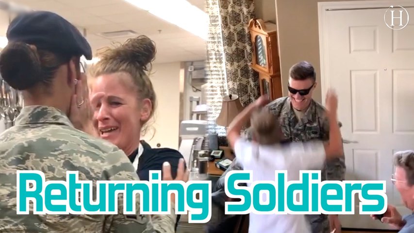 Returning Soldiers Surprise Their Families | Humanity Life
