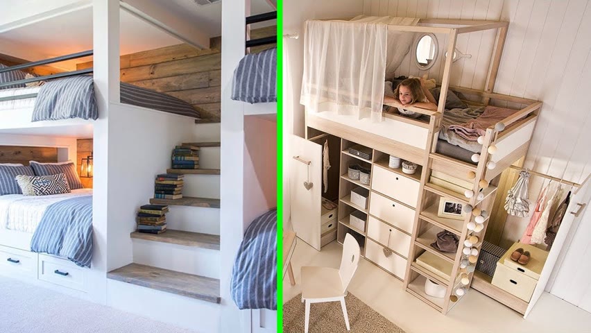 INCREDIBLE BEDROOMS For SMALL SPACES │Space Saving Furniture ▶2