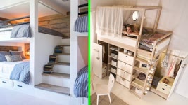 INCREDIBLE BEDROOMS For SMALL SPACES │Space Saving Furniture ▶2