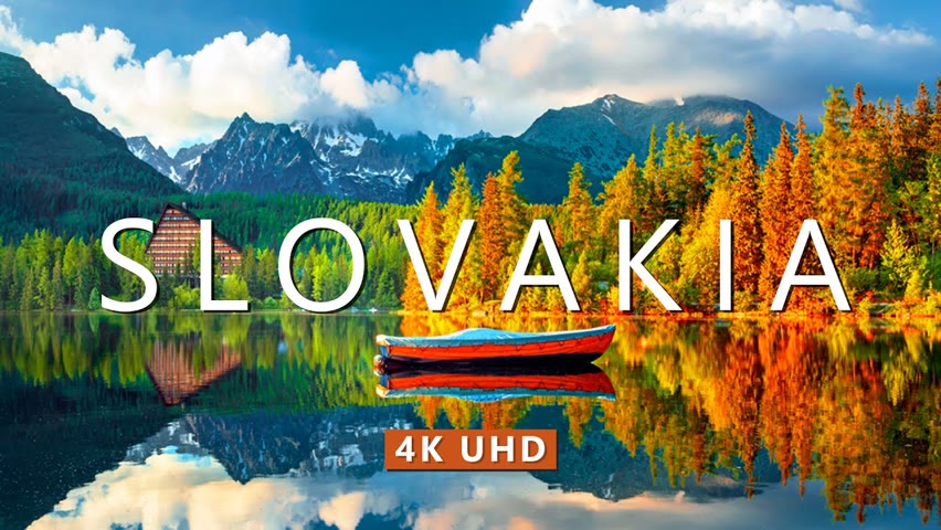 Flying over Slovakia (4K UHD) - Nature Relaxation Film with Calming Music