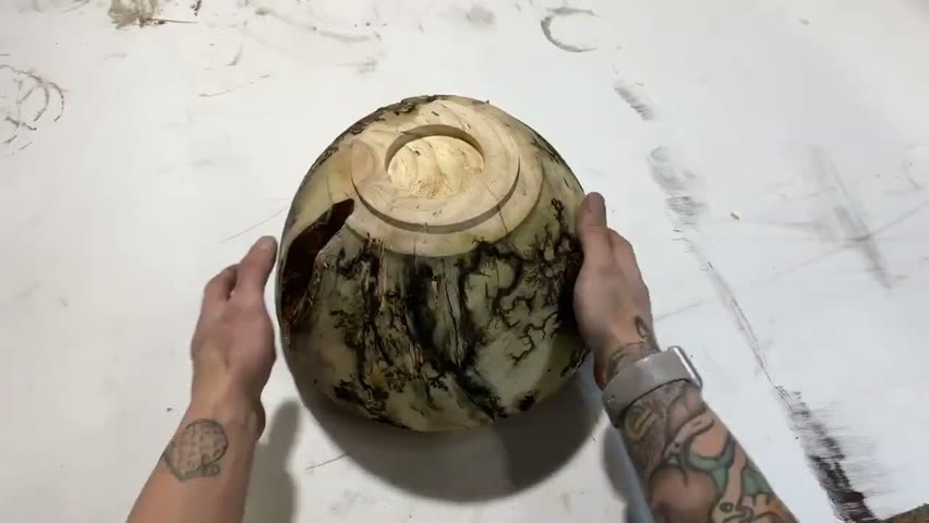 Woodturning -  Don't try this at home