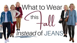 What to Wear Instead of Jeans This Fall || Alternatives to Jeans for Women Over 50