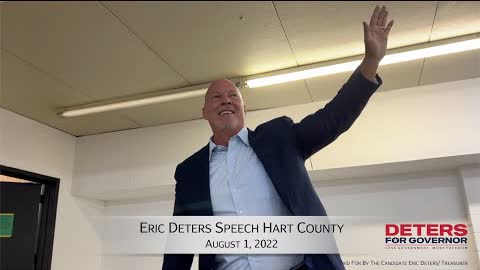 Eric Deters Speech Hart County | August 1, 2022