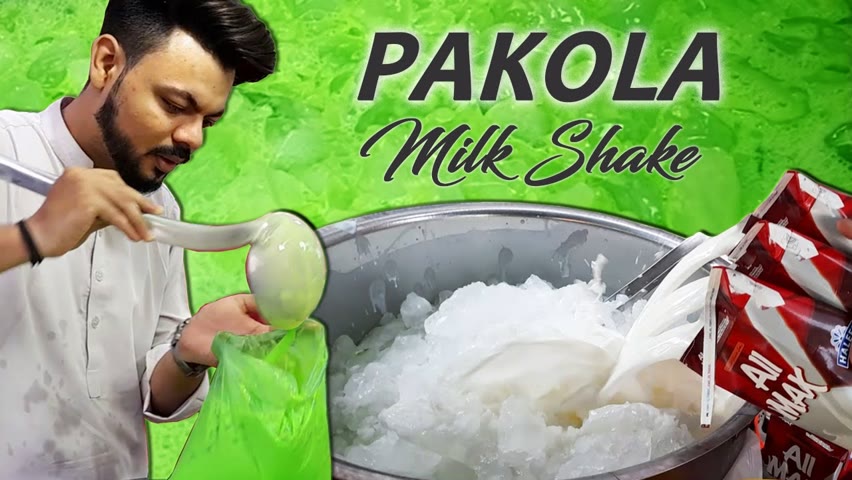PAKOLA JUICE | Ice Pakola Milk Shake | Refreshing Street Drink of Karachi Pakistan