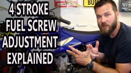 How to adjust idle on 4 stroke dirt bikes - fuel screw adjustment
