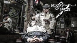 ASMR - Hot Towel Wet Shave -  Relaxing Experience - Old School Barber Shop - RAW SOUND - Razor Blade