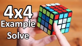 4x4 Rubik's Cube Solve (Reduction Method)