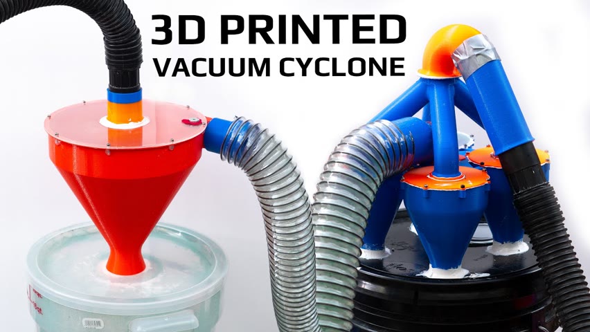 3D Printed Cyclone Air/Dust Separator